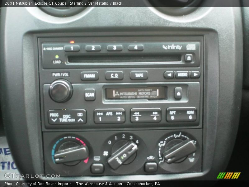 Sterling Silver Metallic / Black 2001 Mitsubishi Eclipse GT Coupe