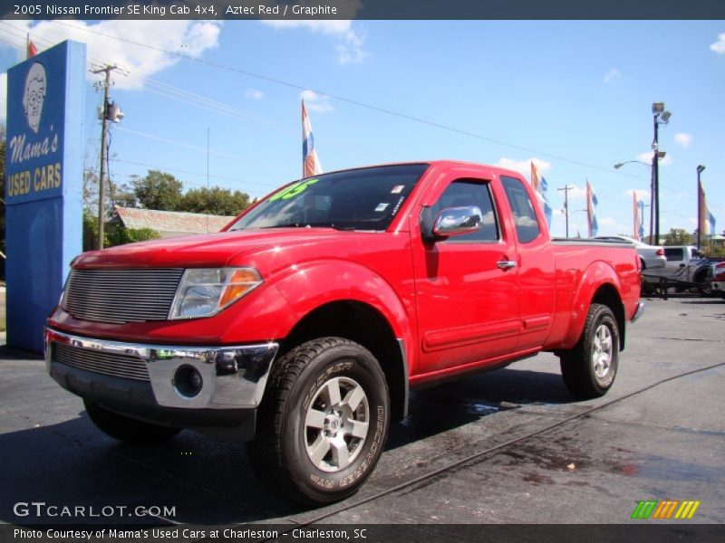 Aztec Red / Graphite 2005 Nissan Frontier SE King Cab 4x4