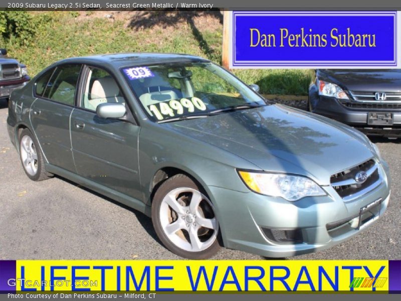 Seacrest Green Metallic / Warm Ivory 2009 Subaru Legacy 2.5i Sedan