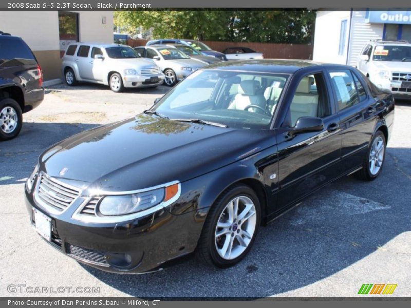 Black / Parchment 2008 Saab 9-5 2.3T Sedan