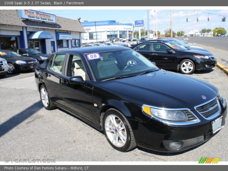 Black / Parchment 2008 Saab 9-5 2.3T Sedan