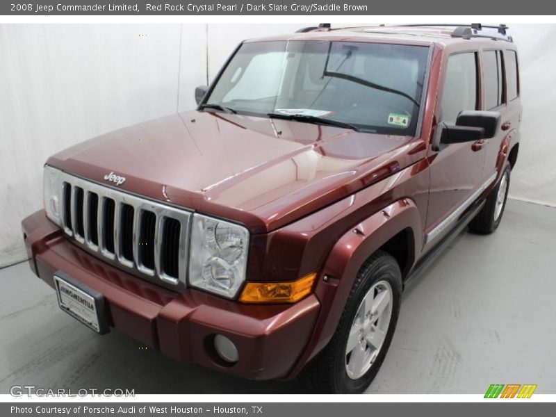 Red Rock Crystal Pearl / Dark Slate Gray/Saddle Brown 2008 Jeep Commander Limited