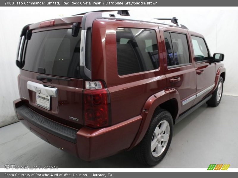 Red Rock Crystal Pearl / Dark Slate Gray/Saddle Brown 2008 Jeep Commander Limited