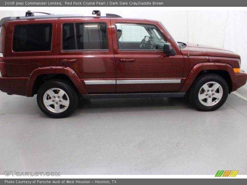 Red Rock Crystal Pearl / Dark Slate Gray/Saddle Brown 2008 Jeep Commander Limited