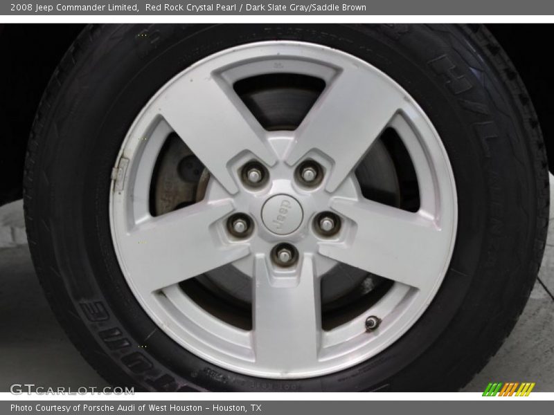 Red Rock Crystal Pearl / Dark Slate Gray/Saddle Brown 2008 Jeep Commander Limited
