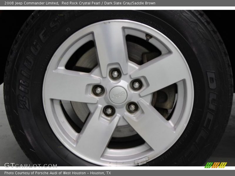Red Rock Crystal Pearl / Dark Slate Gray/Saddle Brown 2008 Jeep Commander Limited