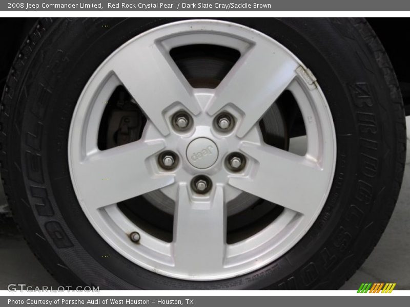 Red Rock Crystal Pearl / Dark Slate Gray/Saddle Brown 2008 Jeep Commander Limited
