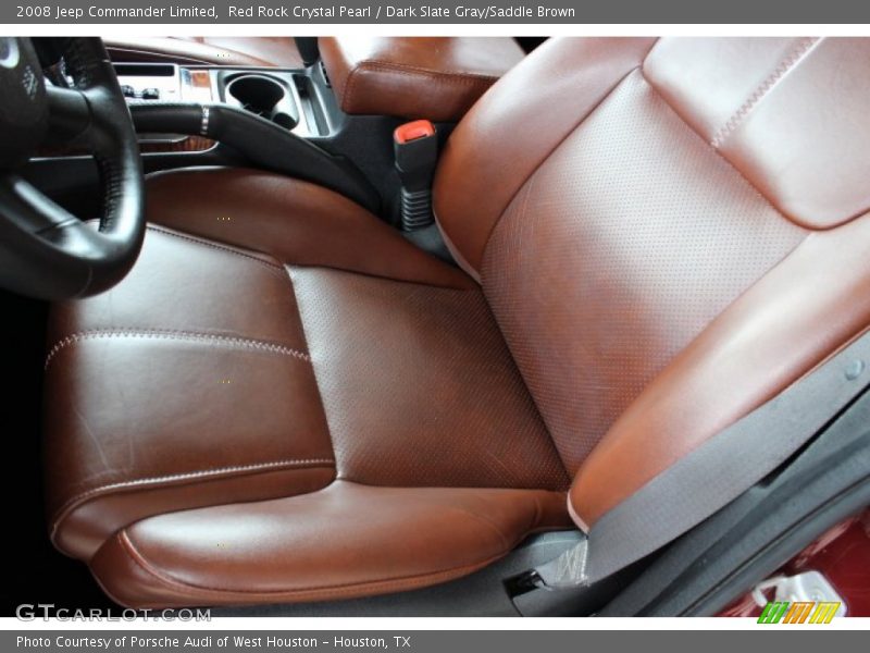 Red Rock Crystal Pearl / Dark Slate Gray/Saddle Brown 2008 Jeep Commander Limited