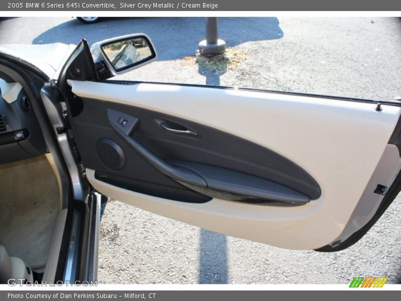 Silver Grey Metallic / Cream Beige 2005 BMW 6 Series 645i Convertible