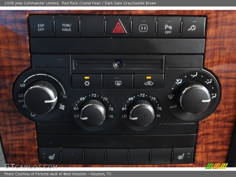 Red Rock Crystal Pearl / Dark Slate Gray/Saddle Brown 2008 Jeep Commander Limited
