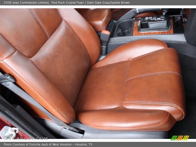 Red Rock Crystal Pearl / Dark Slate Gray/Saddle Brown 2008 Jeep Commander Limited