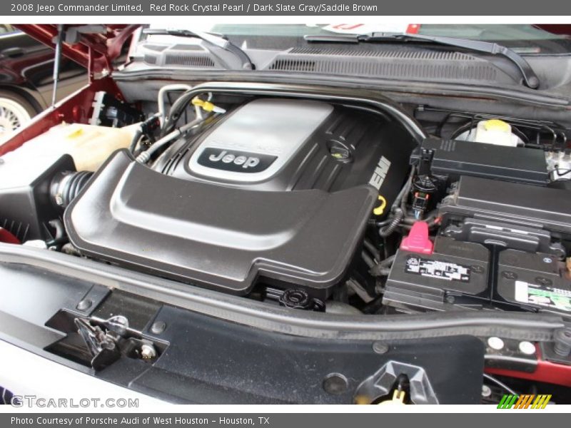 Red Rock Crystal Pearl / Dark Slate Gray/Saddle Brown 2008 Jeep Commander Limited