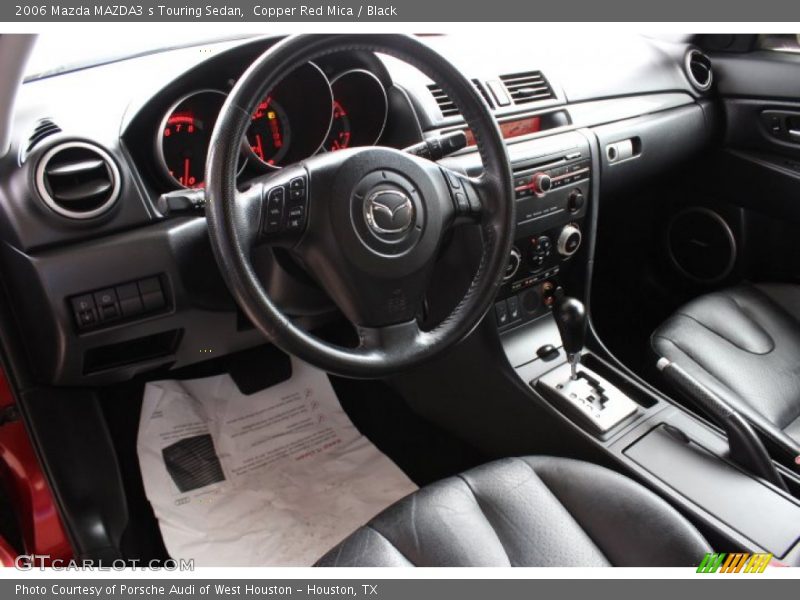 Copper Red Mica / Black 2006 Mazda MAZDA3 s Touring Sedan