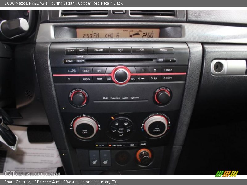 Copper Red Mica / Black 2006 Mazda MAZDA3 s Touring Sedan