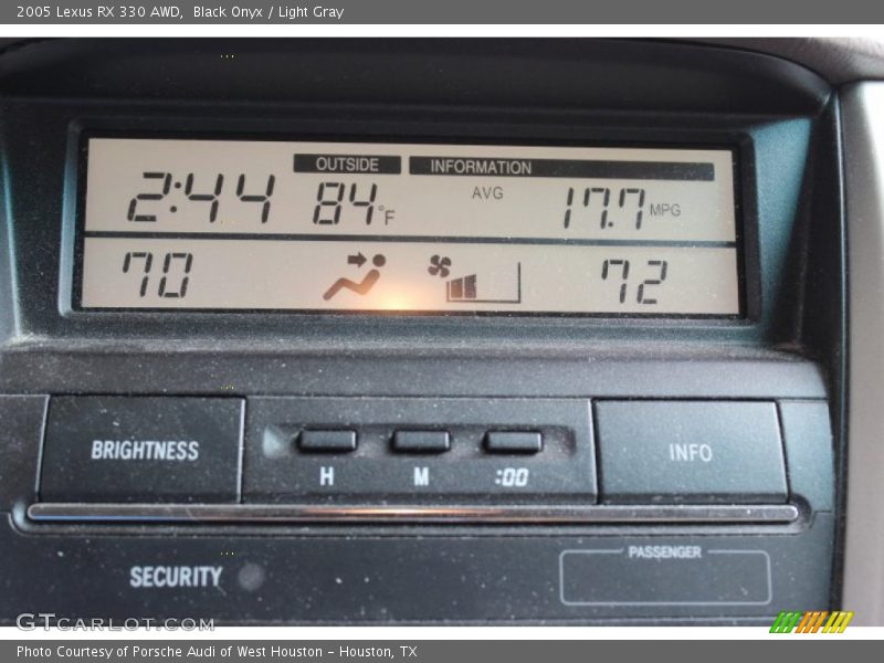 Black Onyx / Light Gray 2005 Lexus RX 330 AWD