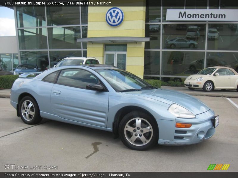 Steel Blue Pearl / Midnight 2003 Mitsubishi Eclipse GS Coupe