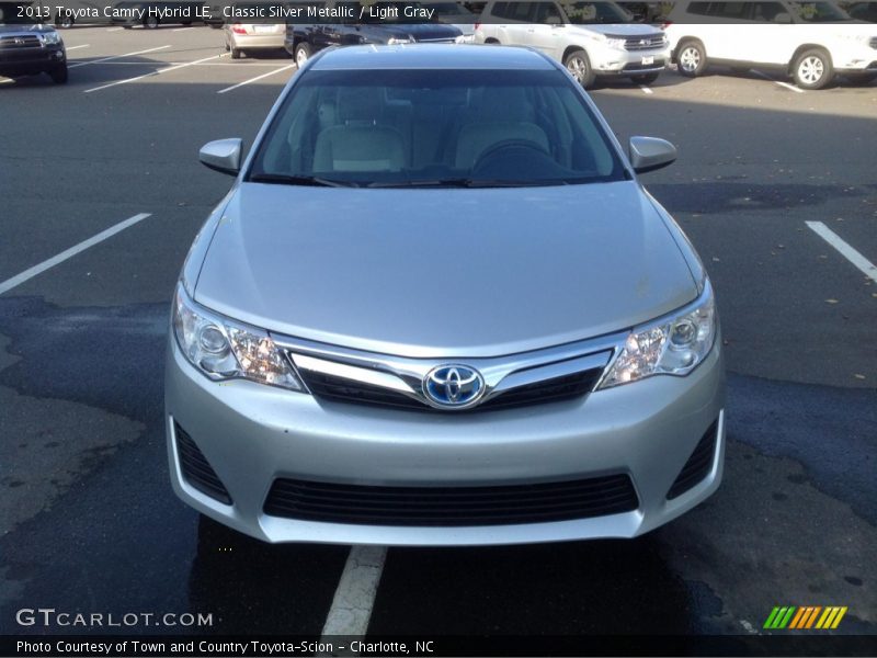 Classic Silver Metallic / Light Gray 2013 Toyota Camry Hybrid LE