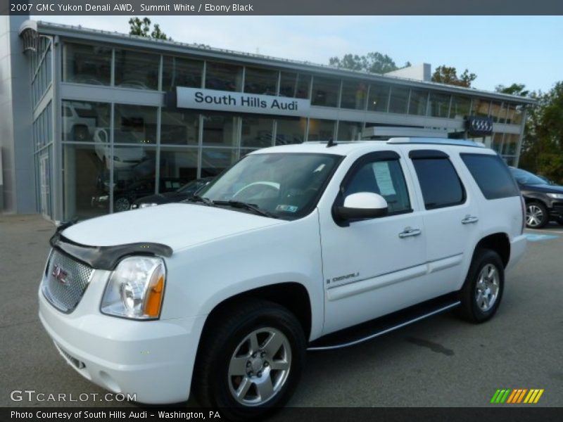 Summit White / Ebony Black 2007 GMC Yukon Denali AWD