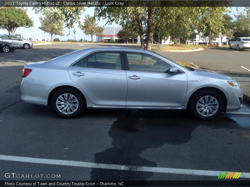 Classic Silver Metallic / Light Gray 2013 Toyota Camry Hybrid LE
