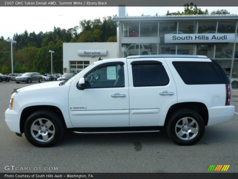 Summit White / Ebony Black 2007 GMC Yukon Denali AWD