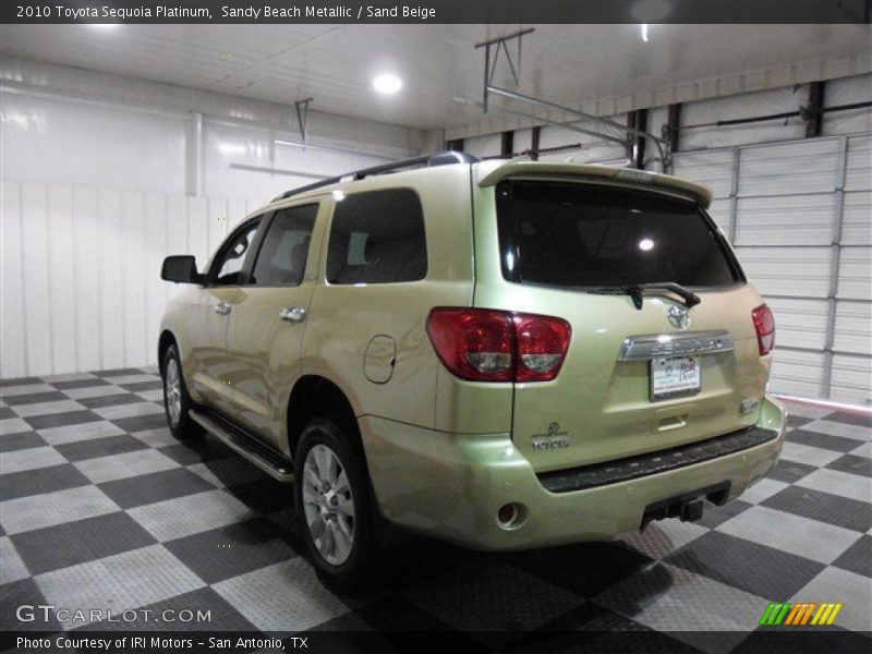 Sandy Beach Metallic / Sand Beige 2010 Toyota Sequoia Platinum