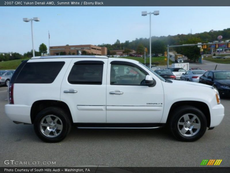 Summit White / Ebony Black 2007 GMC Yukon Denali AWD