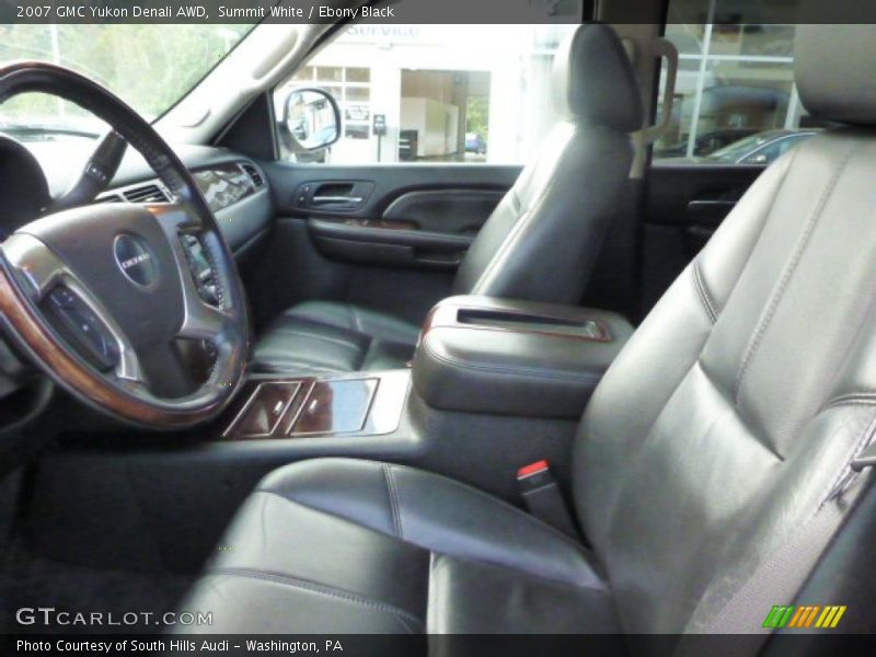 Summit White / Ebony Black 2007 GMC Yukon Denali AWD