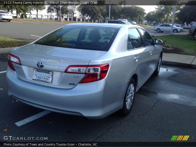 Classic Silver Metallic / Light Gray 2013 Toyota Camry Hybrid LE