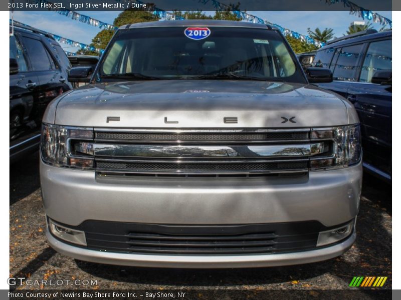 Ingot Silver Metallic / Dune 2013 Ford Flex SEL