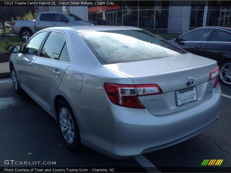Classic Silver Metallic / Light Gray 2013 Toyota Camry Hybrid LE