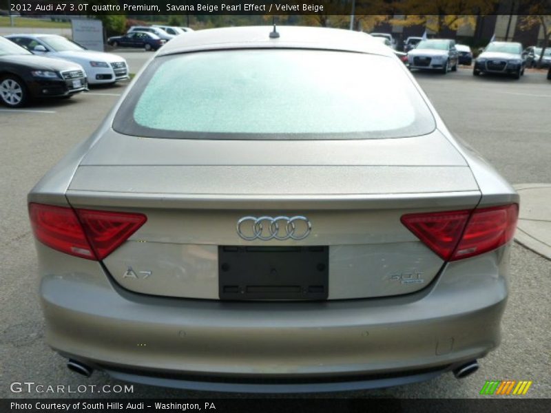 Savana Beige Pearl Effect / Velvet Beige 2012 Audi A7 3.0T quattro Premium