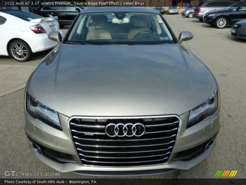 Savana Beige Pearl Effect / Velvet Beige 2012 Audi A7 3.0T quattro Premium