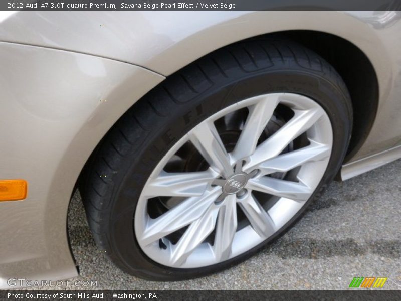 Savana Beige Pearl Effect / Velvet Beige 2012 Audi A7 3.0T quattro Premium