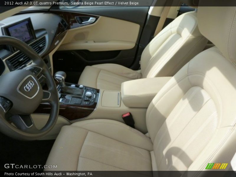 Savana Beige Pearl Effect / Velvet Beige 2012 Audi A7 3.0T quattro Premium