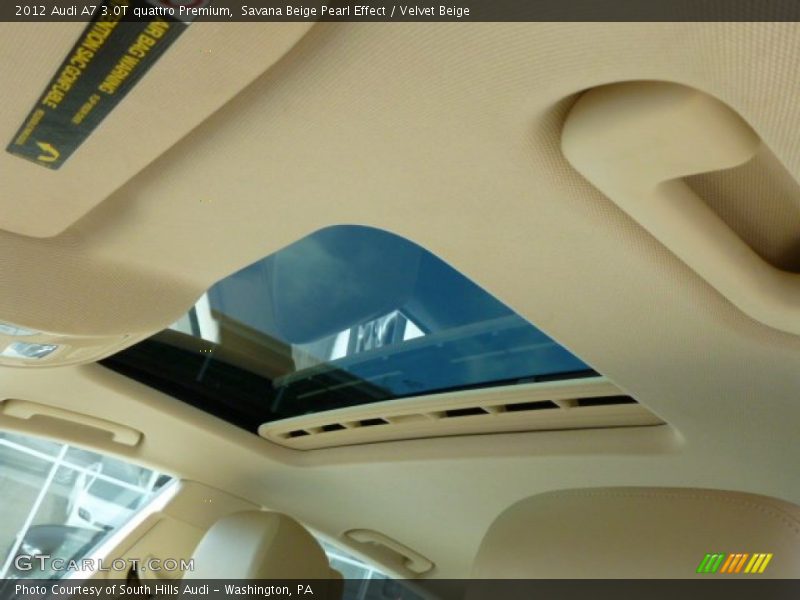 Savana Beige Pearl Effect / Velvet Beige 2012 Audi A7 3.0T quattro Premium