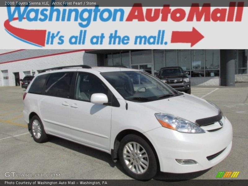 Arctic Frost Pearl / Stone 2008 Toyota Sienna XLE