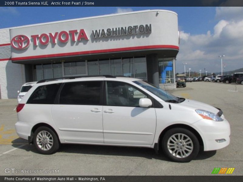 Arctic Frost Pearl / Stone 2008 Toyota Sienna XLE