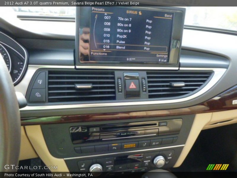 Savana Beige Pearl Effect / Velvet Beige 2012 Audi A7 3.0T quattro Premium