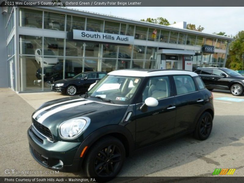 Oxford Green / Gravity Polar Beige Leather 2011 Mini Cooper S Countryman