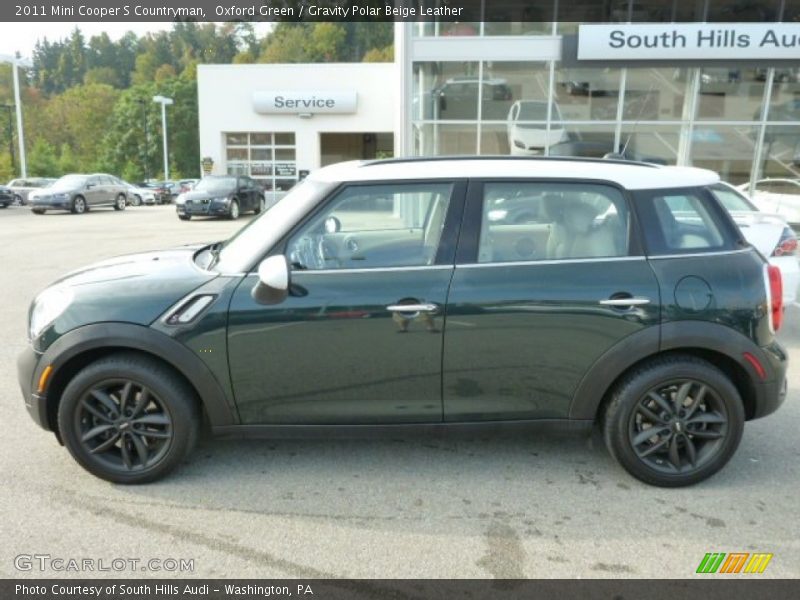 Oxford Green / Gravity Polar Beige Leather 2011 Mini Cooper S Countryman
