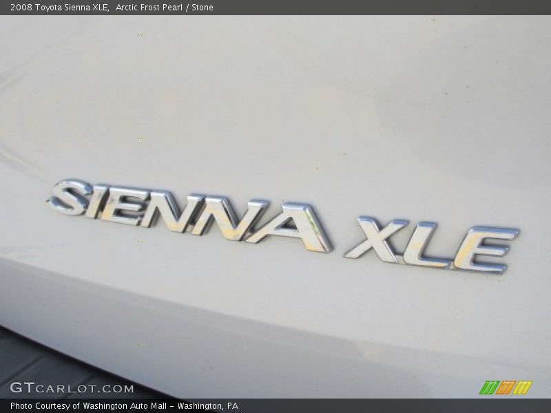 Arctic Frost Pearl / Stone 2008 Toyota Sienna XLE