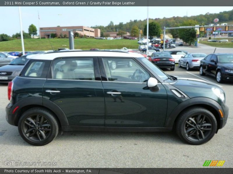 Oxford Green / Gravity Polar Beige Leather 2011 Mini Cooper S Countryman