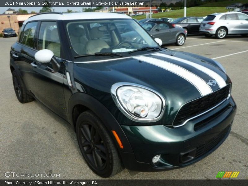 Oxford Green / Gravity Polar Beige Leather 2011 Mini Cooper S Countryman