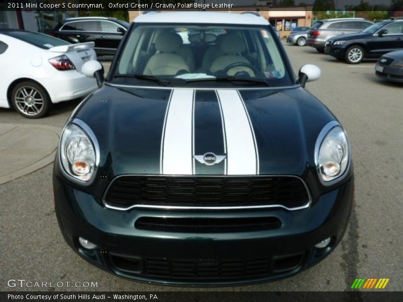 Oxford Green / Gravity Polar Beige Leather 2011 Mini Cooper S Countryman