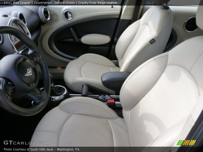 Oxford Green / Gravity Polar Beige Leather 2011 Mini Cooper S Countryman