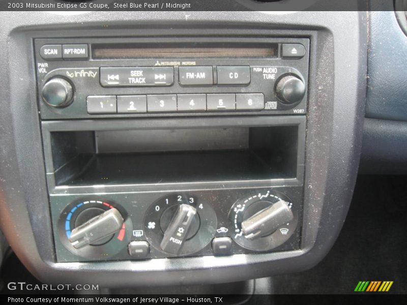 Steel Blue Pearl / Midnight 2003 Mitsubishi Eclipse GS Coupe