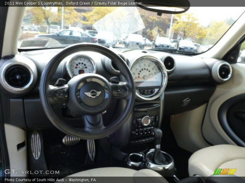 Oxford Green / Gravity Polar Beige Leather 2011 Mini Cooper S Countryman