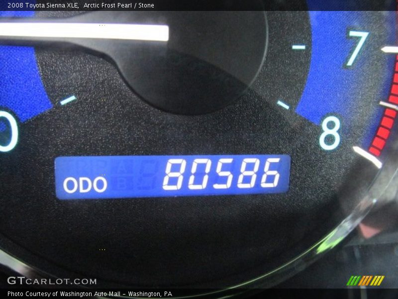 Arctic Frost Pearl / Stone 2008 Toyota Sienna XLE