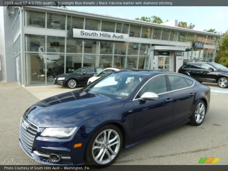 Moonlight Blue Metallic / Black Valcona leather with diamond stitching 2013 Audi S7 4.0 TFSI quattro