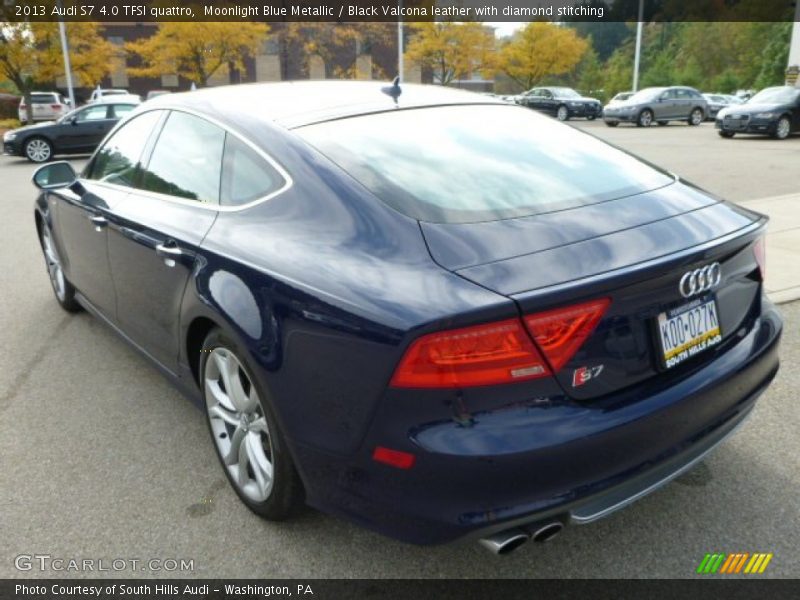 Moonlight Blue Metallic / Black Valcona leather with diamond stitching 2013 Audi S7 4.0 TFSI quattro